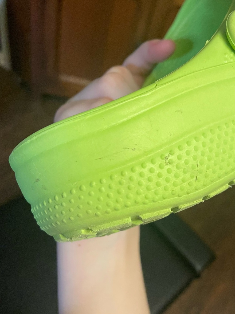 Crocs x Disney Pixar Monsters Inc Mike Wazowski Lime Green Classic Clogs - Picture 9 of 9